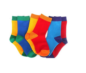 Multi Colored Socks for Kids (5 sets per pack)